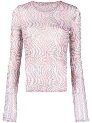 

Hypnosis Tartan-print long-sleeve top, OUR LEGACY Hypnosis Tartan-print long-sleeve top