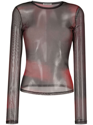

Printed semi-sheer mesh top, OUR LEGACY Printed semi-sheer mesh top