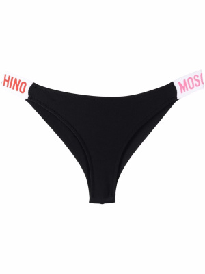 

Logo-print bikini bottoms, Moschino Logo-print bikini bottoms