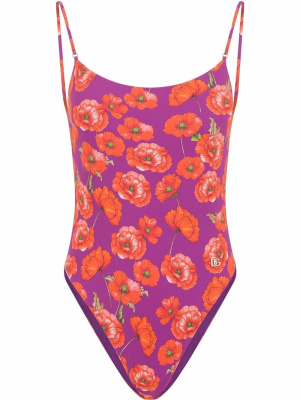 

Poppy-print swimsuit, Dolce & Gabbana Poppy-print swimsuit