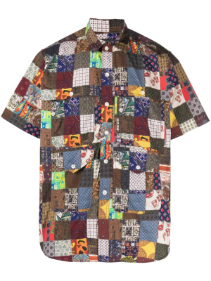 

Adventure patchwork-print shirt, BEAMS PLUS Adventure patchwork-print shirt