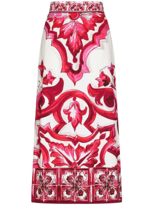 

Majolica-print maxi skirt, Dolce & Gabbana Majolica-print maxi skirt