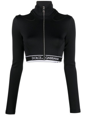 

Cut-out zipped cropped top, Dolce & Gabbana Cut-out zipped cropped top