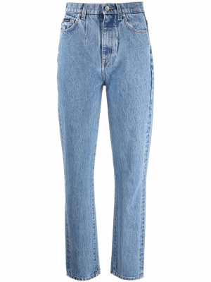 

Logo patch straight-leg jeans, Dolce & Gabbana Logo patch straight-leg jeans