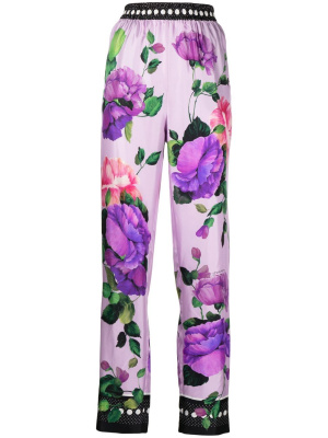 

Floral-print silk trousers, Dolce & Gabbana Floral-print silk trousers