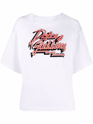 

Logo-print oversized T-shirt, Dolce & Gabbana Logo-print oversized T-shirt
