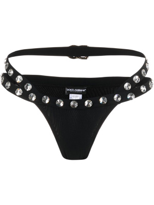 

Crystal-embellished bikini bottoms, Dolce & Gabbana Crystal-embellished bikini bottoms