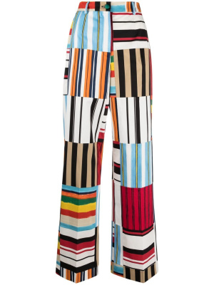 

Stripe-detail high-waisted trousers, Dolce & Gabbana Stripe-detail high-waisted trousers