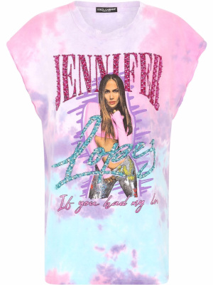 

Jennifer embellished tie-dye T-shirt, Dolce & Gabbana Jennifer embellished tie-dye T-shirt