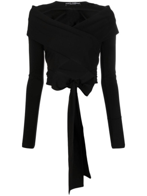 

Cut-out wrap top, Dolce & Gabbana Cut-out wrap top