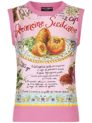 

Food-print panelled silk top, Dolce & Gabbana Food-print panelled silk top
