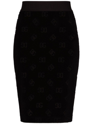 

Logo-print bodycon skirt, Dolce & Gabbana Logo-print bodycon skirt