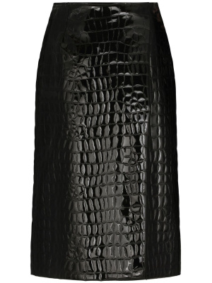 

Alligator-print silk-blend skirt, Dolce & Gabbana Alligator-print silk-blend skirt