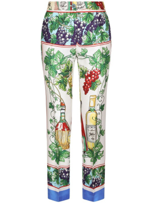 

Cropped graphic-print trousers, Dolce & Gabbana Cropped graphic-print trousers
