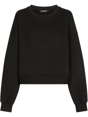 

Embroidered-logo long-sleeve sweatshirt, Dolce & Gabbana Embroidered-logo long-sleeve sweatshirt