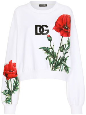 

Poppy-print long-sleeved jumper, Dolce & Gabbana Poppy-print long-sleeved jumper