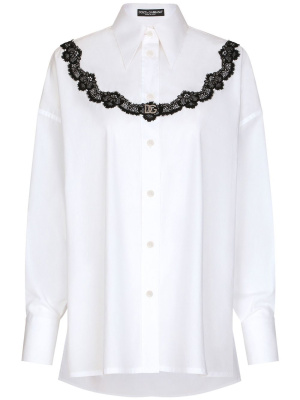 

Lace-trim shirt, Dolce & Gabbana Lace-trim shirt