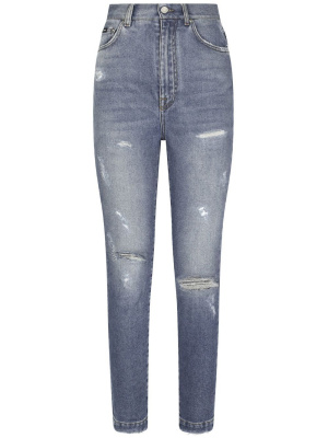 

Distressed slim-fit jeans, Dolce & Gabbana Distressed slim-fit jeans