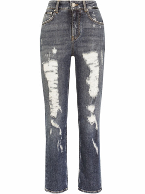 

Distressed cropped jeans, Dolce & Gabbana Distressed cropped jeans