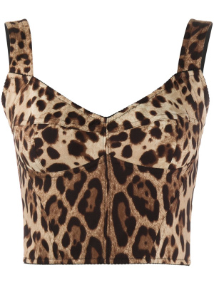 

Leopard print bustier top, Dolce & Gabbana Leopard print bustier top