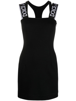 

Logo-strap detail mini dress, Dolce & Gabbana Logo-strap detail mini dress