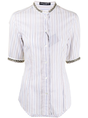 

Vertical stripe cotton blouse, Dolce & Gabbana Vertical stripe cotton blouse