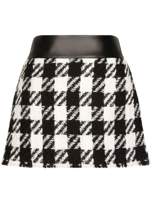 

Houndstooth A-line mini skirt, Dolce & Gabbana Houndstooth A-line mini skirt