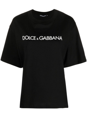 

Logo-print cotton T-shirt, Dolce & Gabbana Logo-print cotton T-shirt