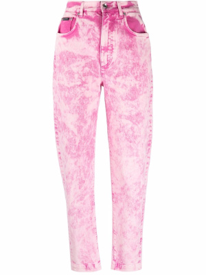 

Amber high-waisted marble-effect jeans, Dolce & Gabbana Amber high-waisted marble-effect jeans