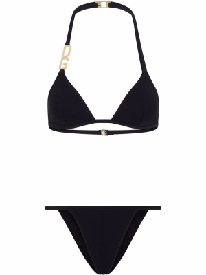 

Halterneck logo-plaque bikini, Dolce & Gabbana Halterneck logo-plaque bikini