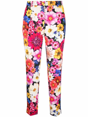 

Floral-print cropped trousers, Dolce & Gabbana Floral-print cropped trousers