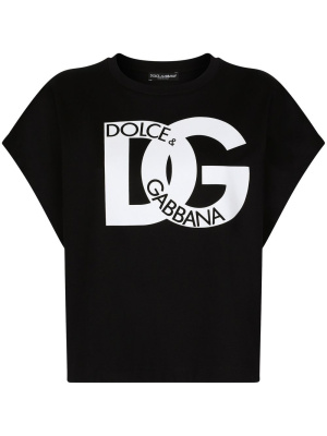 

Logo-print short-sleeve T-shirt, Dolce & Gabbana Logo-print short-sleeve T-shirt