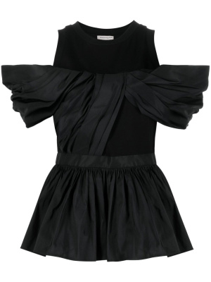 

Off-shoulder peplum top, Alexander McQueen Off-shoulder peplum top