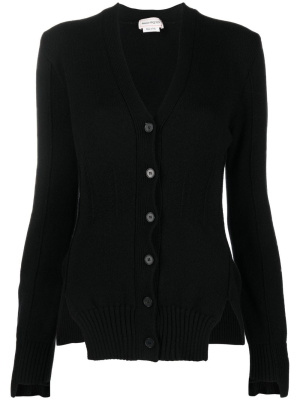 

V-neck cashmere knitted cardigan, Alexander McQueen V-neck cashmere knitted cardigan