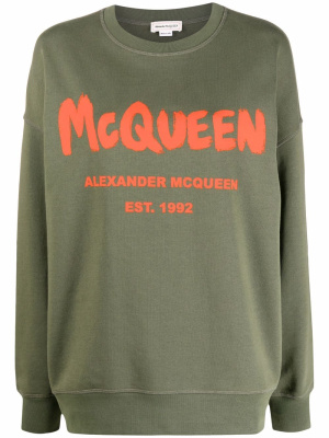 

Logo-printed sweatshirt, Alexander McQueen Logo-printed sweatshirt