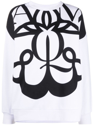 

Exploded Seal logo-print sweatshirt, Alexander McQueen Exploded Seal logo-print sweatshirt