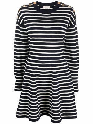 

Stripe knit mini dress, Alexander McQueen Stripe knit mini dress