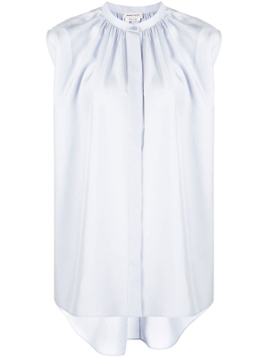

Pleated sleeveless silk blouse, Alexander McQueen Pleated sleeveless silk blouse