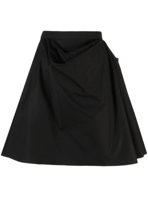 

Draped cotton miniskirt, Alexander McQueen Draped cotton miniskirt