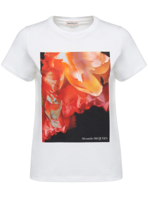 

Graphic-print short-sleeve T-shirt, Alexander McQueen Graphic-print short-sleeve T-shirt