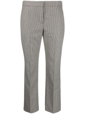 

Checked cropped slim-fit trousers, Alexander McQueen Checked cropped slim-fit trousers