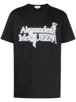 

Logo-print cotton T-Shirt, Alexander McQueen Logo-print cotton T-Shirt