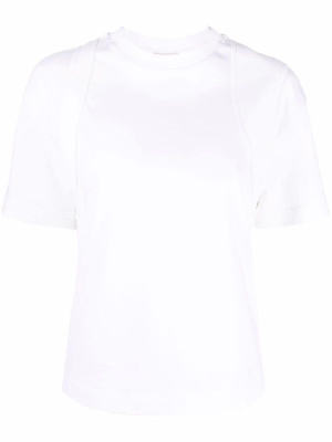 

Seam-detailed cotton T-shirt, Alexander McQueen Seam-detailed cotton T-shirt