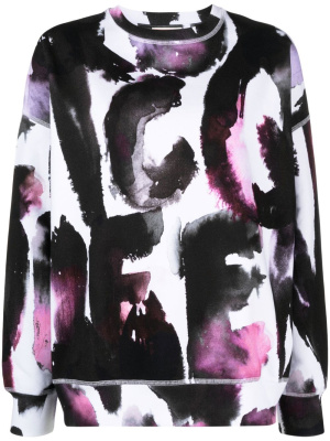 

Logo-print crew neck sweatshirt, Alexander McQueen Logo-print crew neck sweatshirt