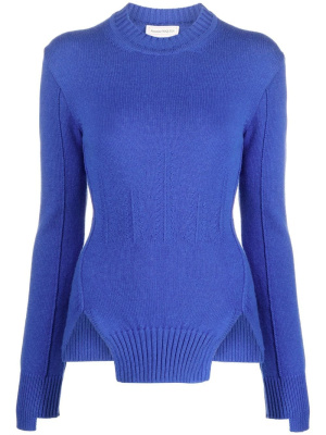 

Asymmetric-hem knit jumper, Alexander McQueen Asymmetric-hem knit jumper