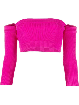 

Off-shoulder bandeau top, Alexander McQueen Off-shoulder bandeau top