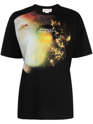 

Logo-print cotton T-shirt, Alexander McQueen Logo-print cotton T-shirt