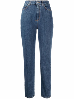 

High-waisted slim-fit jeans, Alexander McQueen High-waisted slim-fit jeans