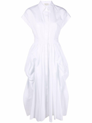 

Tiered short-sleeve dress, Alexander McQueen Tiered short-sleeve dress