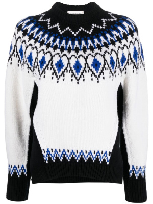 

Fair-isle intarsia wool jumper, Alexander McQueen Fair-isle intarsia wool jumper